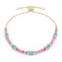 Delight Pink And Turquoise Gemstone Bracelet, thumbnail 1 of 4