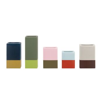 Mini Vases In High Quality Porcelain Set Of Five, 2 of 2