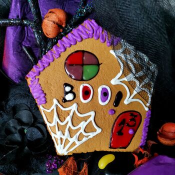 Large Halloween Haunted Gingerbread House Diy Gift Kit, 3 of 5