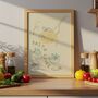 Pasta Print Art Poster Foodie Fun Gift Dopamine Decor, thumbnail 5 of 6