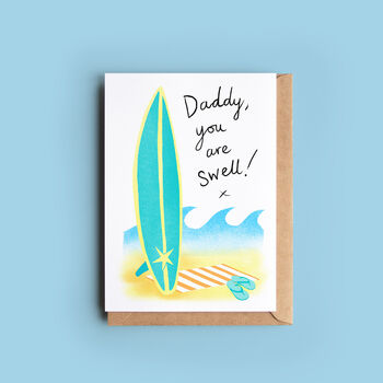 Surfing Pun Card For Dad, Daddy Or Grandad, 2 of 4