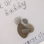 'How Tall' Personalised Pebble Art For Fathers Day, thumbnail 3 of 3