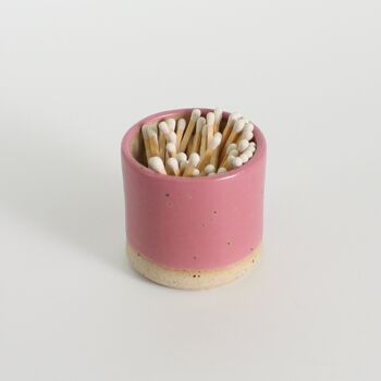 Limited Edition Fuchsia Match Striker Pot With Matches, 2 of 6