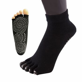 Yoga And Pilates Anti Slip Sole Trainer Open Toe Socks, 3 of 3