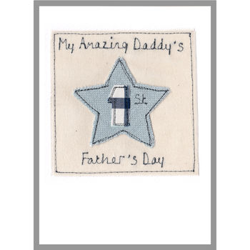 Personalised Star 1st Father's Day Card, 11 of 12