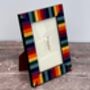 Natalini Multicoloured Rainbow Striped Photo Frame, thumbnail 1 of 4