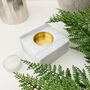 Marble And Gold Effect Tea Light Holder, thumbnail 3 of 3