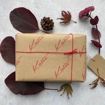 Personalised Name Christmas Wrapping Paper Set, 8 of 8