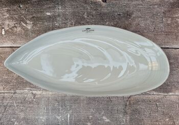 White Mussel Shaped Dish, 31cm, 4 of 4