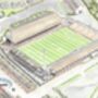 Huddersfield Town Leeds Road Stadium Art Print, thumbnail 2 of 3