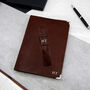 Personalised Refillable Leather Notepad And Pen Holder, thumbnail 2 of 9