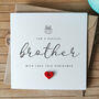 Christmas Card For Brother, To A Special Brother Christmas Card, Personalised Card For Brother, Handmade Card For Him, thumbnail 1 of 4