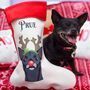 Personalised Reindeer Dog Xmas Stocking, thumbnail 1 of 11