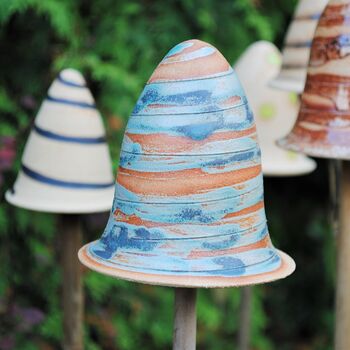 Personalised Ceramic Toadstool Cane Toppers, 3 of 11