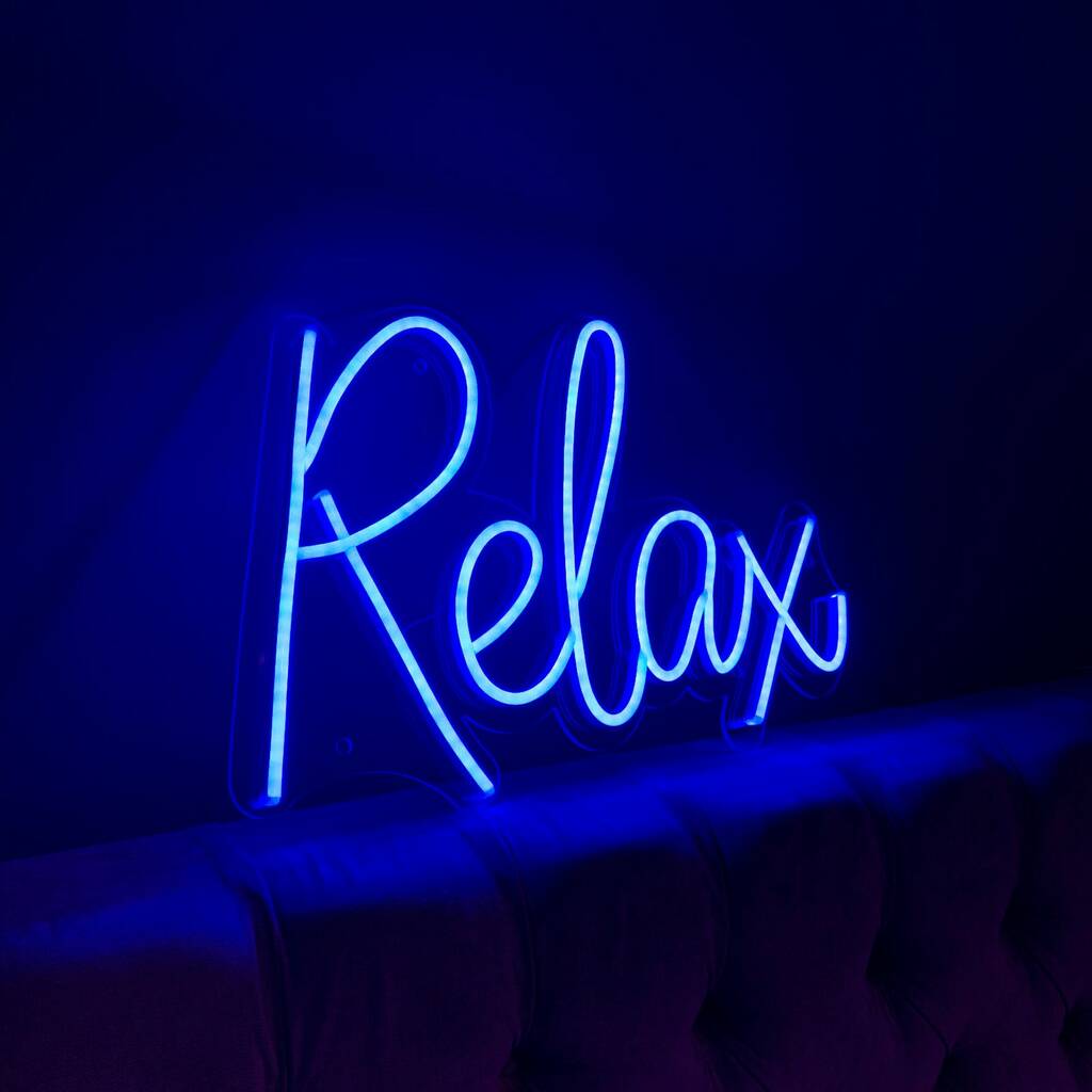 Relax LED Neon Sign By Marvellous Neon | notonthehighstreet.com