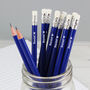 Personalised Football Blue Pencils, thumbnail 1 of 2