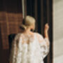 Floral Lace Cape Beaded Wedding Dress Cover Up, thumbnail 3 of 12