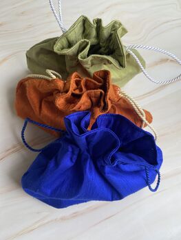 Bespoke Silk Pouch Bag Hand Made In Over 200 Shades, 5 of 12