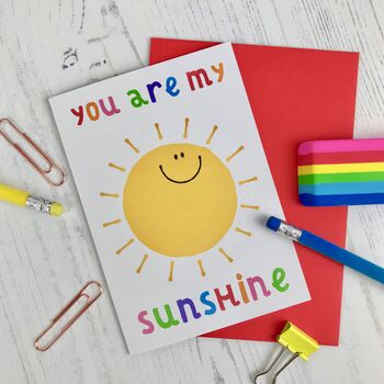 You Are My Sunshine Card, 2 of 2