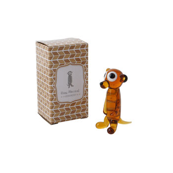 Artisan Glass Meerkat In Gift Box, 3 of 5