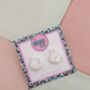 Dumpling Glitter Resin Studs / Dim Sum Lover Gift / Novelty Food Jewellery / Fun Accessories, thumbnail 4 of 4