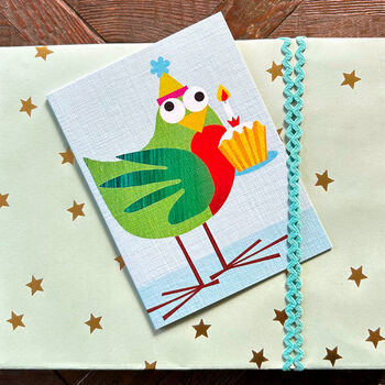 Mini Bird And Cake Card, 4 of 5
