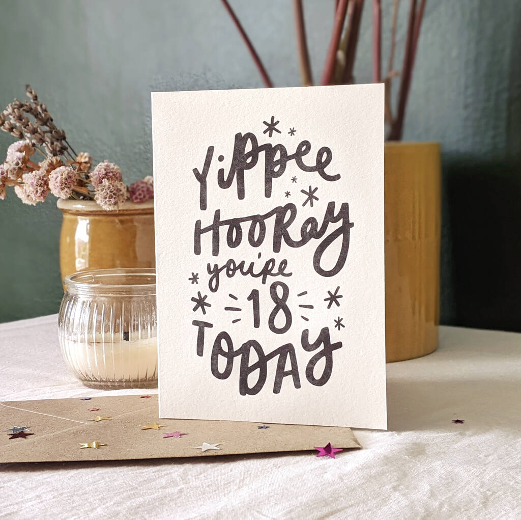 Personalised 'Yippee Hooray' Birthday Card, 1 of 5