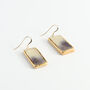 Ceramic, Glass And Gold Dusk Drop Earrings, thumbnail 2 of 5