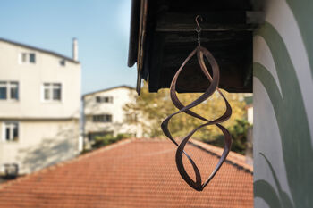 Handmade Copper Infinity Wind Spinner – Outdoor Copper Art, 5 of 5