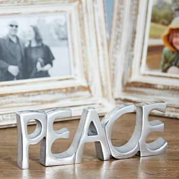 Recycled Metal Peace Sign, 4 of 8
