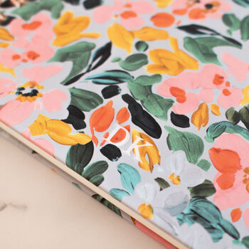 Bloom Blue Notebook/ Personalised Notebook/ Gift, 4 of 10