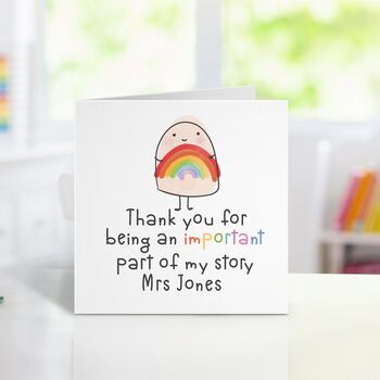 Thank You For Being An Important Part Of My Story Card, 2 of 5