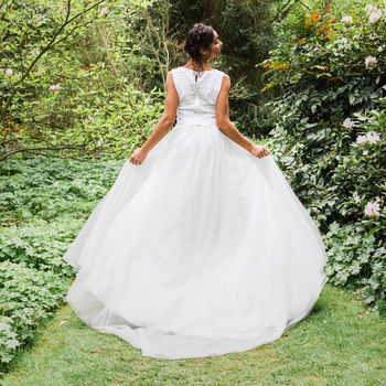 Full Tulle Wedding Bridal Skirt Separate, 2 of 9