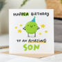 'Hap Pea Birthday Amazing Son' Card, thumbnail 1 of 2