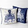 Blue Octopus Cushion, Multi Colours Available, thumbnail 2 of 8