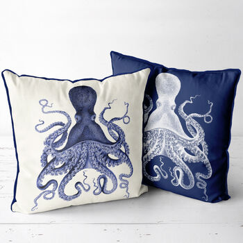 Blue Octopus Cushion, Multi Colours Available, 2 of 8