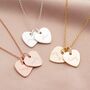 Personalised Double Heart Necklace, thumbnail 2 of 12