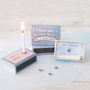 March Aquamarine Birthstone And Birthday Candle Gift, thumbnail 1 of 8