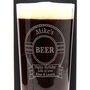 Personalised Pint Glass And Six Bottles Of Hawkstone Beer Gift Set Beer Design, thumbnail 2 of 3
