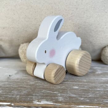 Wooden Push Toy Rabbit, 2 of 3