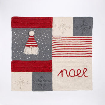 Christmas Gonk Blanket Intermediate Knitting Kit, 4 of 9