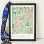 Personalised Watercolour Route Map Art For Any Run, thumbnail 4 of 7