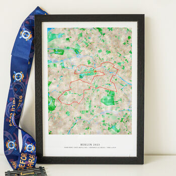 Personalised Watercolour Route Map Art For Any Run, 4 of 7