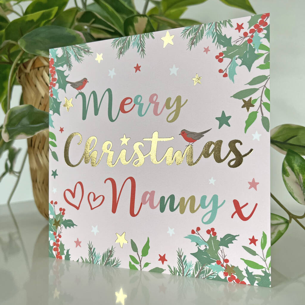 Superstar Christmas Nana Card By Michelle Fiedler Design