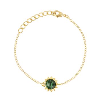 Malachite Necklace, Bracelet And Earring Jewellery Set, 3 of 5