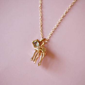 Jellyfish Birthstone Charm Necklace, 7 of 12