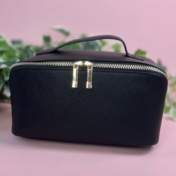 Personalised Open Flat Washbag With Champagne Coupe, 5 of 9