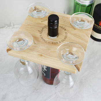Time For Wine Personalised Glass Holder Gift, 2 of 6