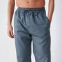 Men's 'Geometric Moorland' Crisp Cotton Pyjama Trousers, thumbnail 4 of 5