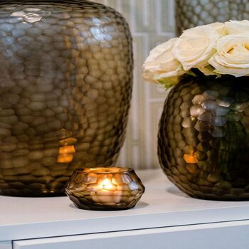 Hematite Candleholder H9 D11 Cm Steelgrey, 5 of 5